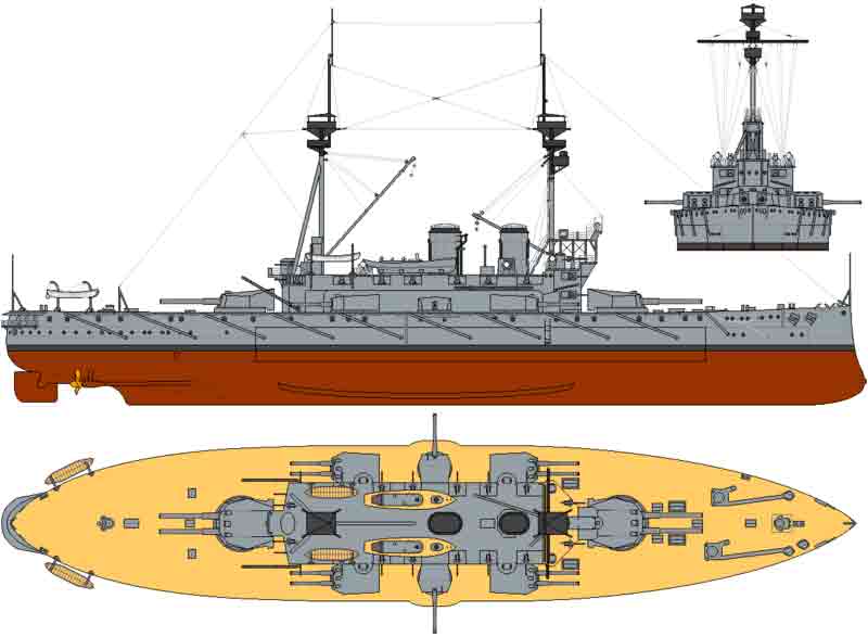 La poderosa artillería principal del Dreadnought lista para el combate.