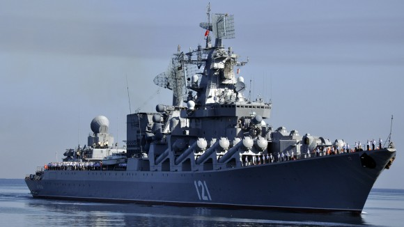 CRUCERO LANZAMISILES MOSKVÁ DE LA ARMADA RUSA