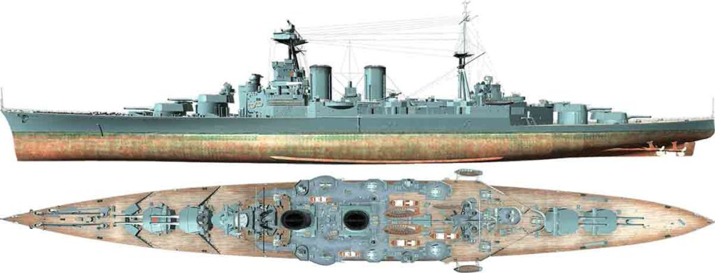 La Sombra de la Guerra: El HMS Hood en Vigilancia"