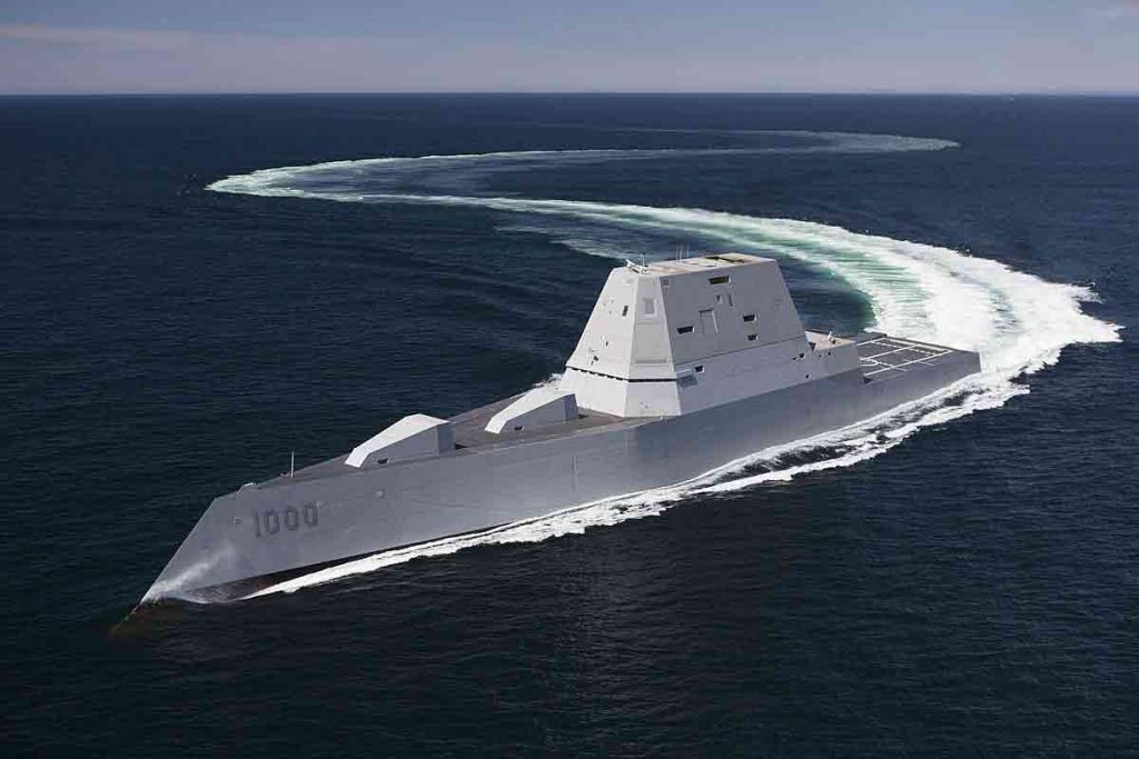operaciones del USS Zumwalt